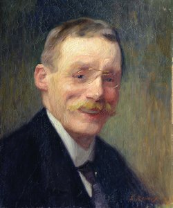 Selvportrett, smilende